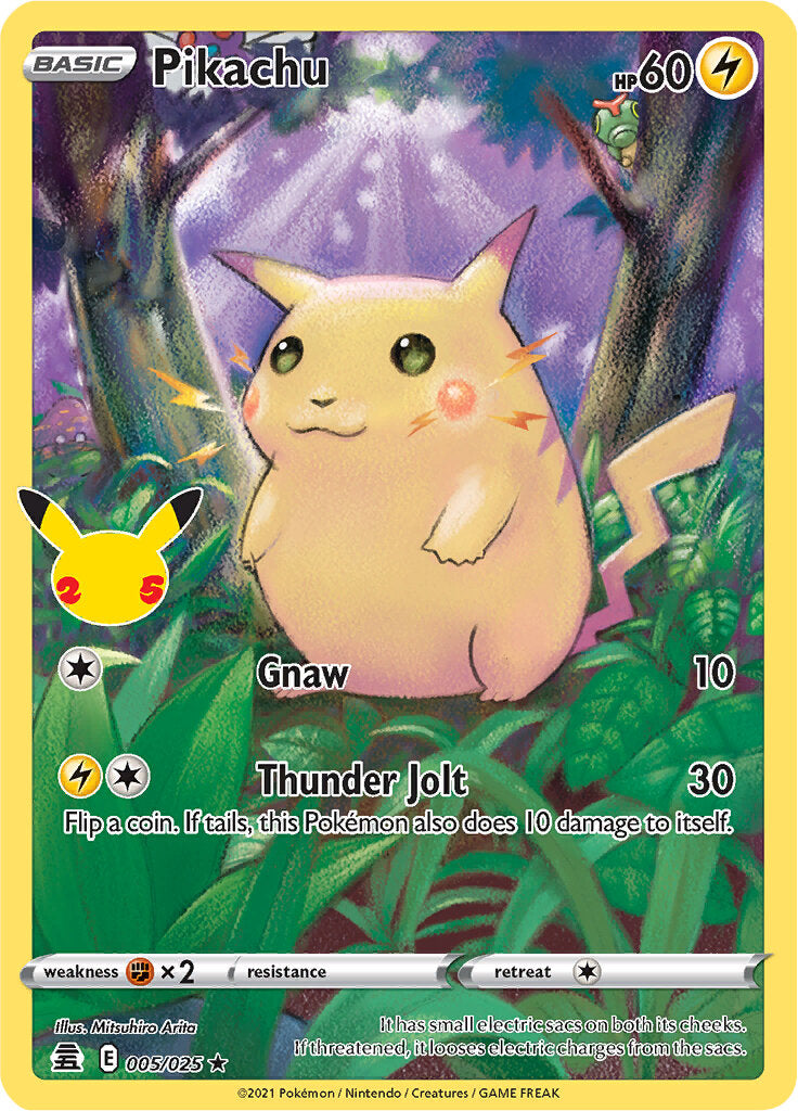 Pikachu (005/025) [Celebrations: 25th Anniversary] | Pegasus Games WI