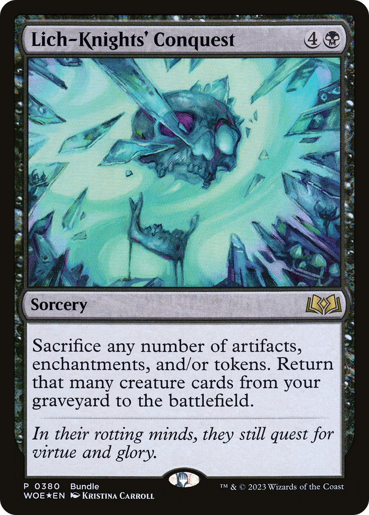 Lich-Knights' Conquest (Bundle) [Wilds of Eldraine Promos] | Pegasus Games WI