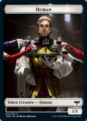 Human (001) // Human (010) Double-Sided Token [Innistrad: Crimson Vow Tokens] | Pegasus Games WI