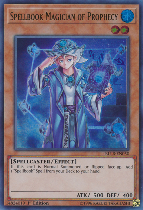 Spellbook Magician of Prophecy [BLLR-EN050] Ultra Rare | Pegasus Games WI