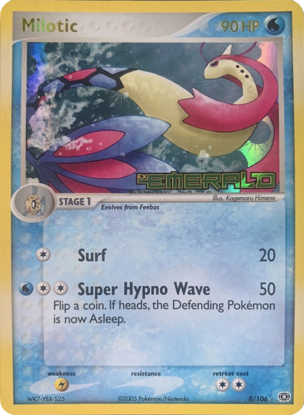 Milotic (8/106) (Stamped) [EX: Emerald] | Pegasus Games WI