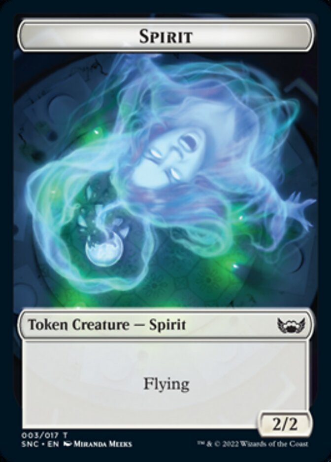 Devil // Spirit Double-Sided Token [Streets of New Capenna Tokens] | Pegasus Games WI