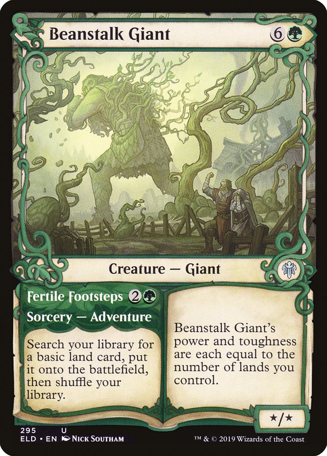 Beanstalk Giant // Fertile Footsteps (Showcase) [Throne of Eldraine] | Pegasus Games WI