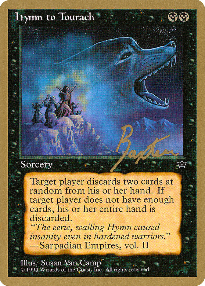 Hymn to Tourach (Wolf) (George Baxter) [Pro Tour Collector Set] | Pegasus Games WI