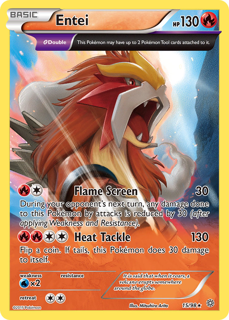 Entei (15/98) [XY: Ancient Origins] | Pegasus Games WI
