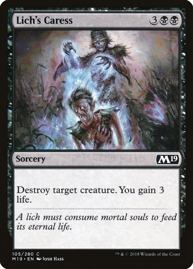 Lich's Caress [Core Set 2019] | Pegasus Games WI
