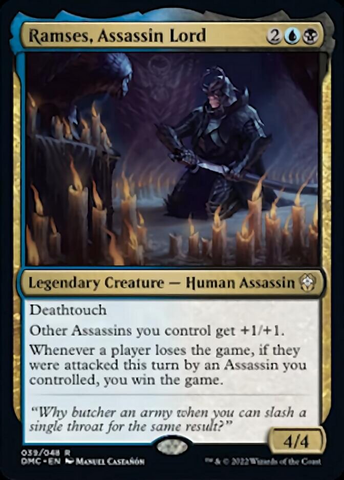 Ramses, Assassin Lord [Dominaria United Commander] | Pegasus Games WI