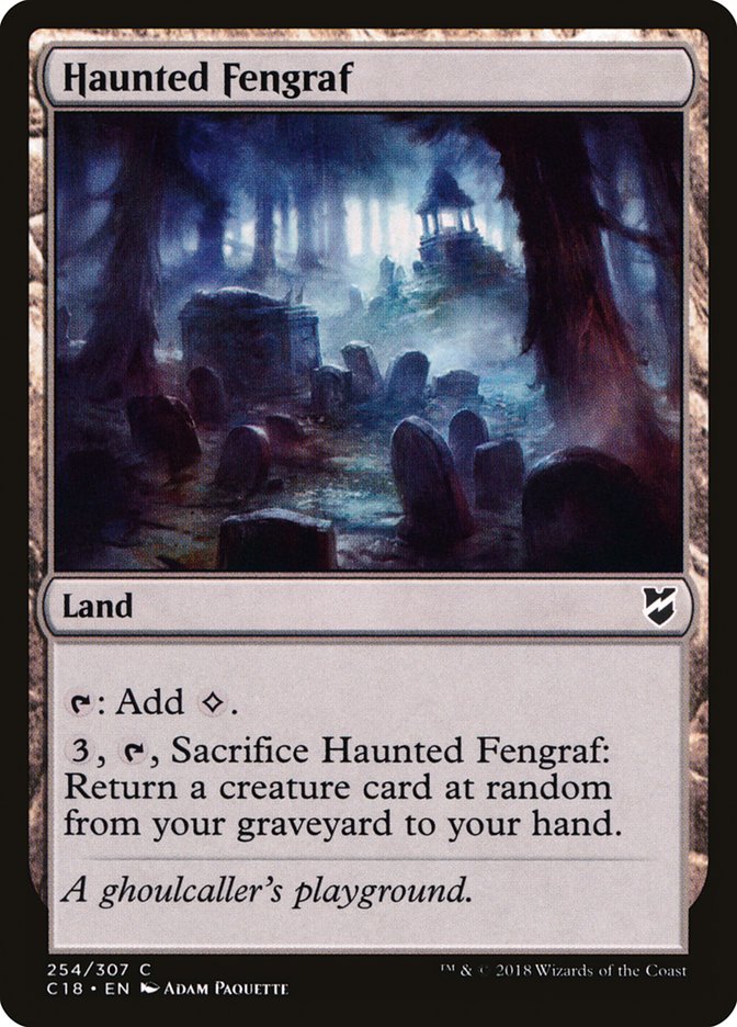 Haunted Fengraf [Commander 2018] | Pegasus Games WI