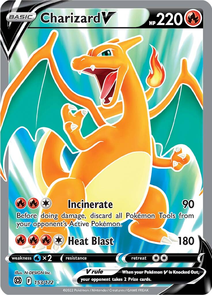 Charizard V (153/172) [Sword & Shield: Brilliant Stars] | Pegasus Games WI