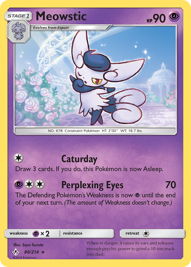 Meowstic (80/214) [Sun & Moon: Unbroken Bonds] | Pegasus Games WI