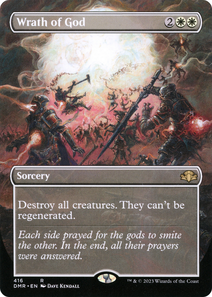 Wrath of God (Borderless Alternate Art) [Dominaria Remastered] | Pegasus Games WI