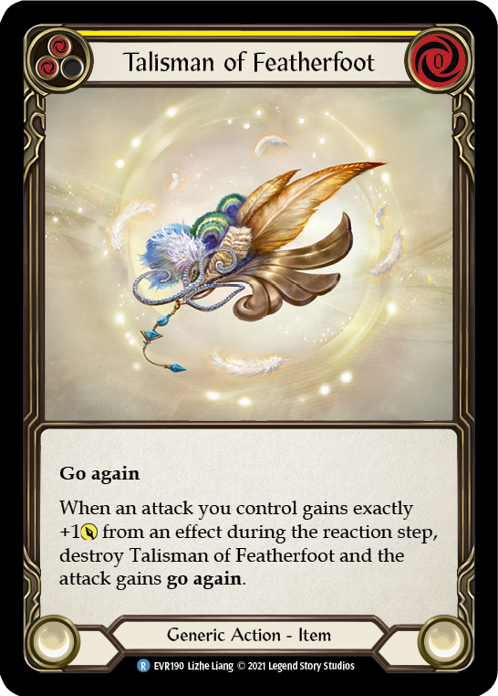 Talisman of Featherfoot [EVR190] (Everfest)  1st Edition Cold Foil | Pegasus Games WI