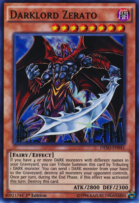 Darklord Zerato [DESO-EN041] Super Rare | Pegasus Games WI