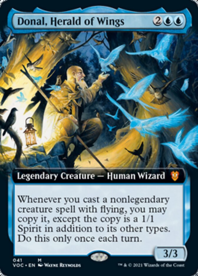 Donal, Herald of Wings (Extended Art) [Innistrad: Crimson Vow Commander] | Pegasus Games WI