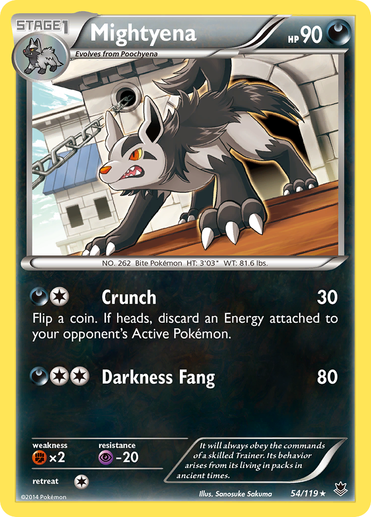 Mightyena (54/119) [XY: Phantom Forces] | Pegasus Games WI