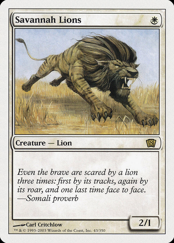 Savannah Lions [Eighth Edition] | Pegasus Games WI