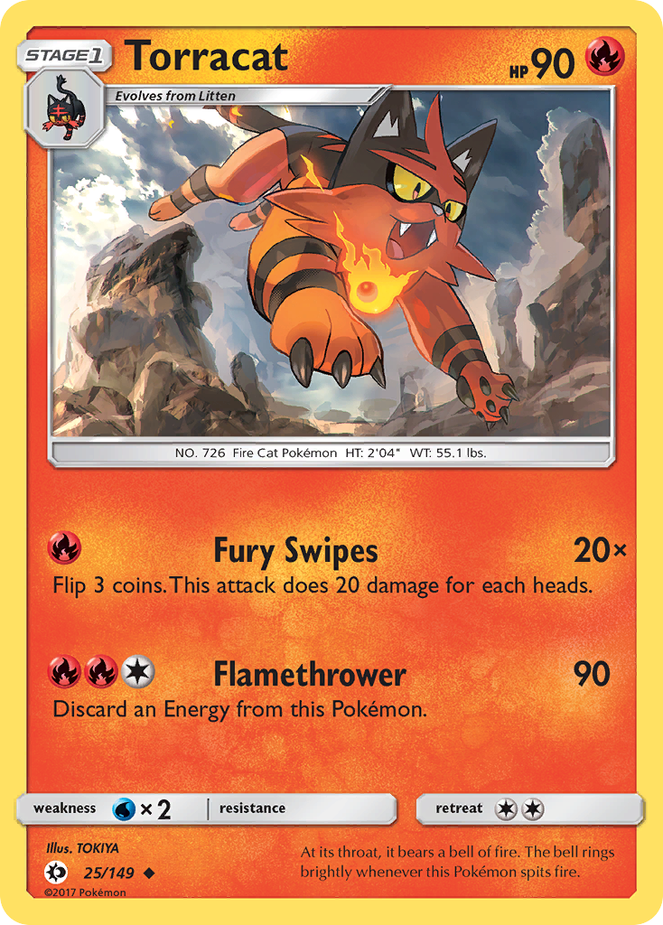 Torracat (25/149) [Sun & Moon: Base Set] | Pegasus Games WI