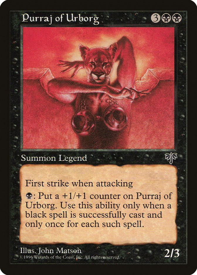 Purraj of Urborg [Mirage] | Pegasus Games WI