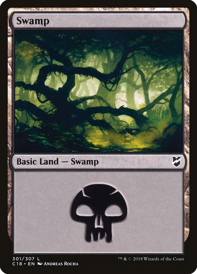 Swamp (301) [Commander 2018] | Pegasus Games WI