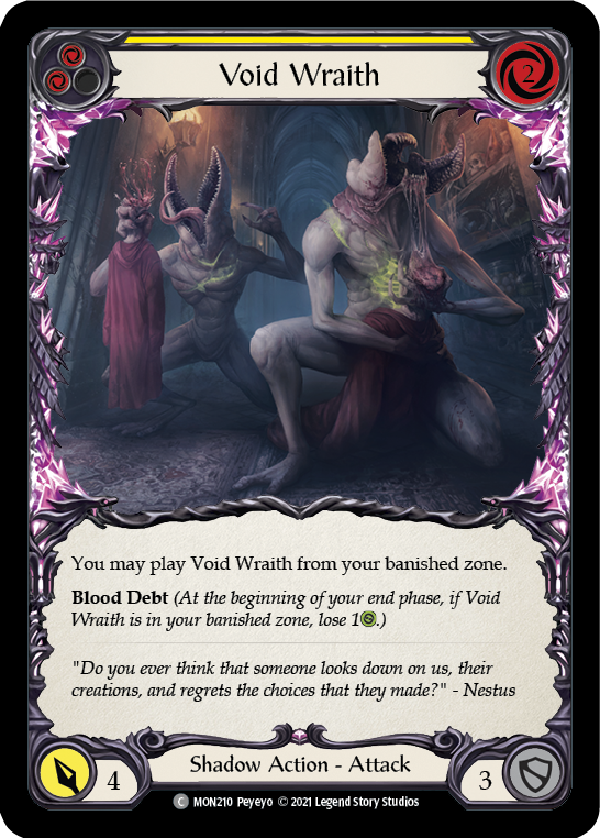 Void Wraith (Yellow) [MON210] 1st Edition Normal | Pegasus Games WI