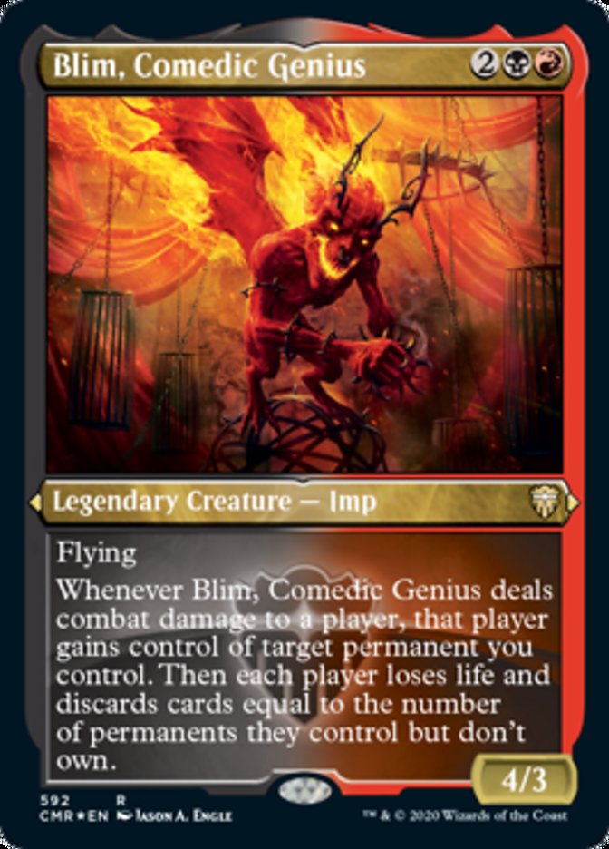 Blim, Comedic Genius (Etched) [Commander Legends] | Pegasus Games WI