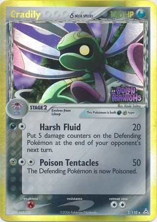 Cradily (2/110) (Delta Species) (Stamped) [EX: Holon Phantoms] | Pegasus Games WI