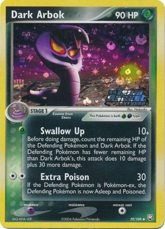 Dark Arbok (29/109) (Stamped) [EX: Team Rocket Returns] | Pegasus Games WI