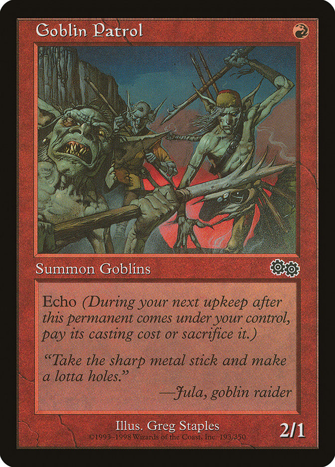 Goblin Patrol [Urza's Saga] | Pegasus Games WI