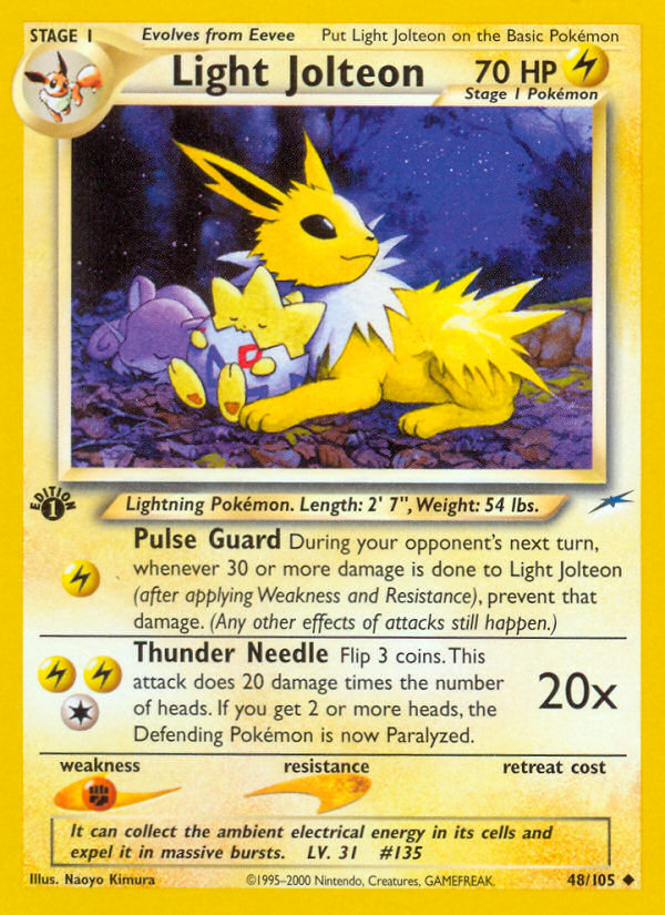 Light Jolteon (48/105) [Neo Destiny 1st Edition] | Pegasus Games WI