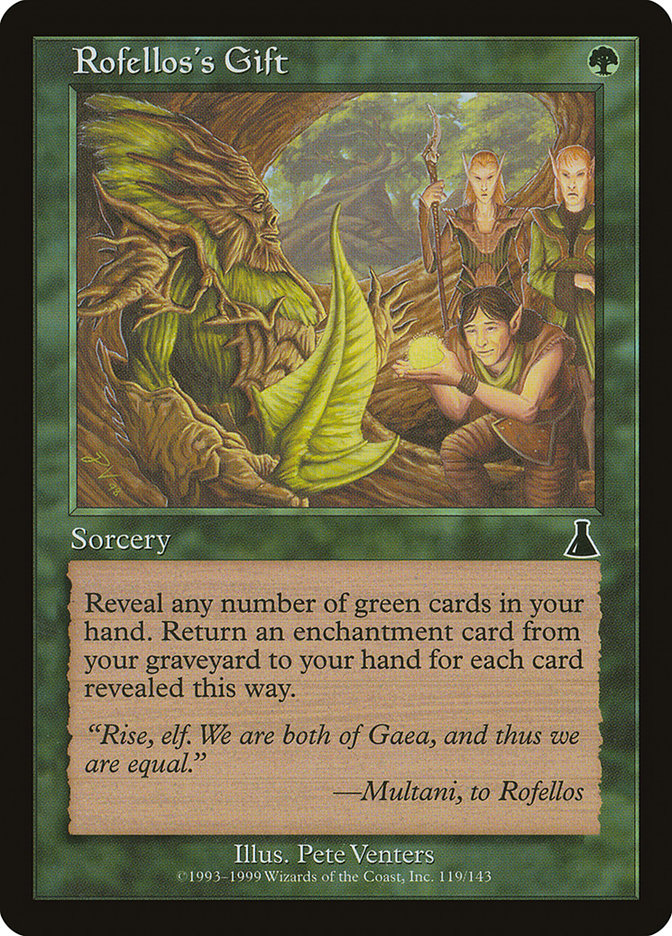 Rofellos's Gift [Urza's Destiny] | Pegasus Games WI