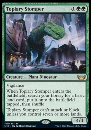 Topiary Stomper (Promo Pack) [Streets of New Capenna Promos] | Pegasus Games WI