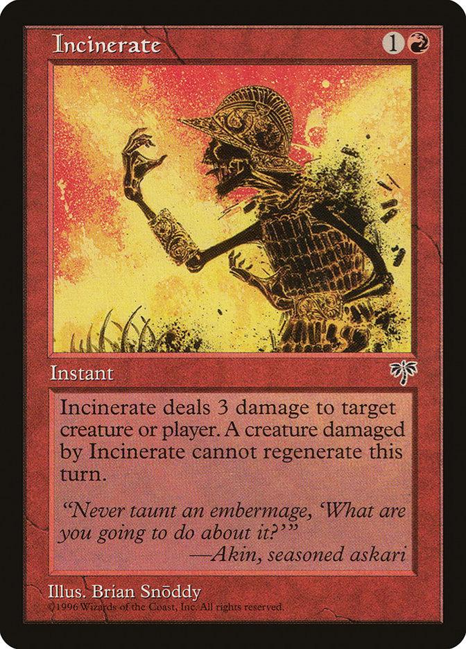 Incinerate [Mirage] | Pegasus Games WI