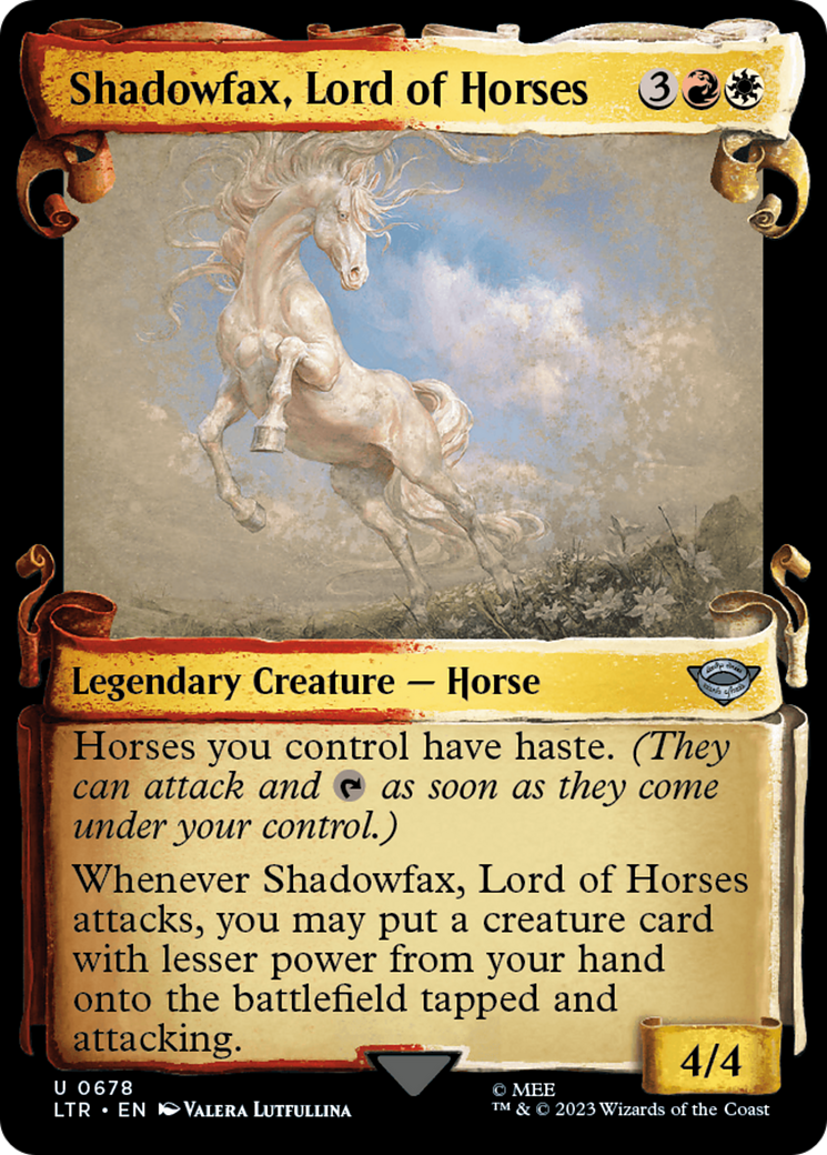 Shadowfax, Lord of Horses [The Lord of the Rings: Tales of Middle-Earth Showcase Scrolls] | Pegasus Games WI