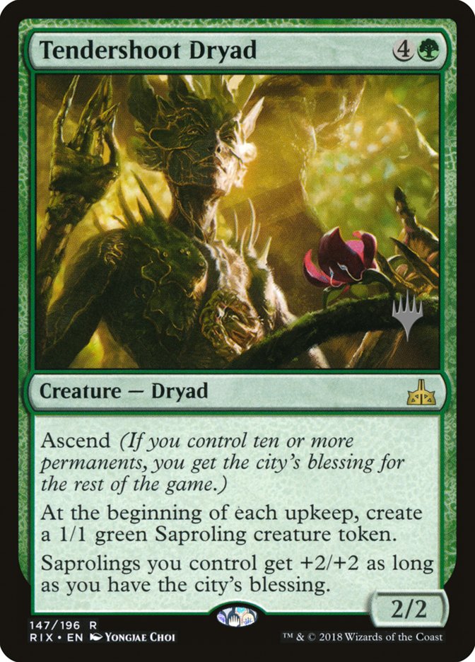 Tendershoot Dryad (Promo Pack) [Rivals of Ixalan Promos] | Pegasus Games WI