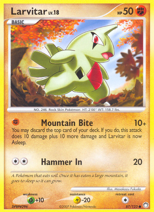 Larvitar (87/123) [Diamond & Pearl: Mysterious Treasures] | Pegasus Games WI