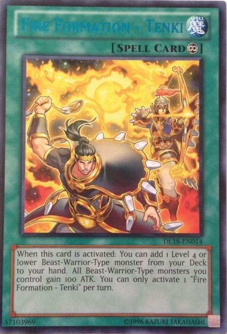 Fire Formation - Tenki (Blue) [DL18-EN014] Rare | Pegasus Games WI