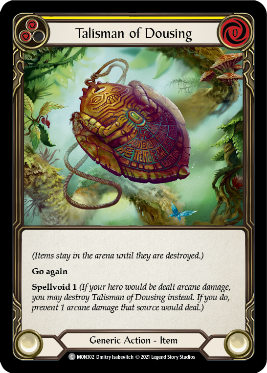 Talisman of Dousing (Rainbow Foil) [MON302-RF] 1st Edition Rainbow Foil | Pegasus Games WI