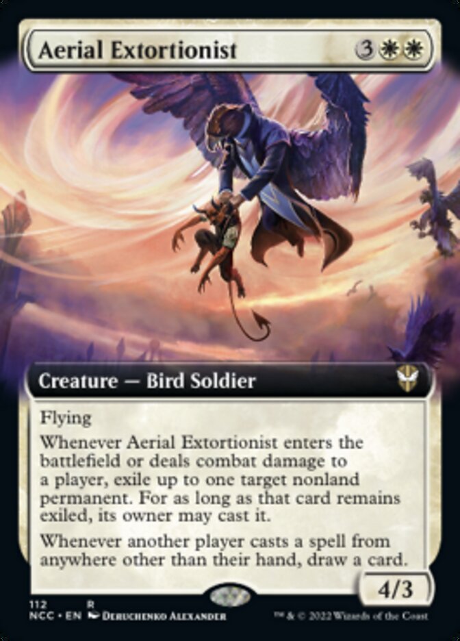 Aerial Extortionist (Extended Art) [Streets of New Capenna Commander] | Pegasus Games WI