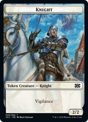 Elemental // Knight Double-Sided Token [Double Masters 2022 Tokens] | Pegasus Games WI