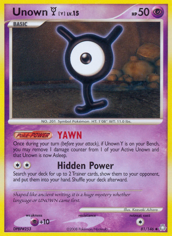 Unown Y (81/146) [Diamond & Pearl: Legends Awakened] | Pegasus Games WI