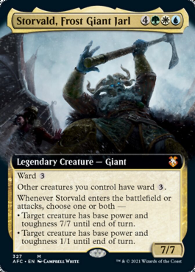 Storvald, Frost Giant Jarl (Extended Art) [Dungeons & Dragons: Adventures in the Forgotten Realms Commander] | Pegasus Games WI