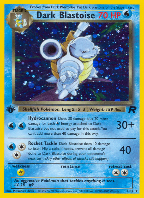 Dark Blastoise (3/82) [Team Rocket 1st Edition] | Pegasus Games WI