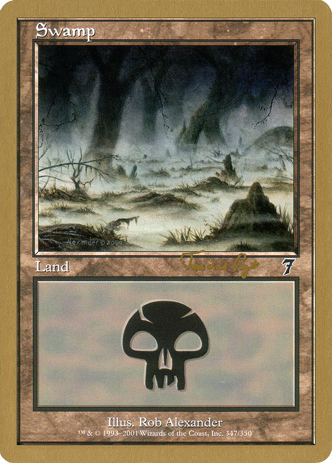 Swamp (tvdl347) (Tom van de Logt) [World Championship Decks 2001] | Pegasus Games WI