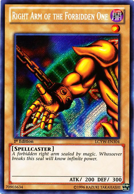 Right Arm of the Forbidden One [LCYW-EN304] Secret Rare | Pegasus Games WI