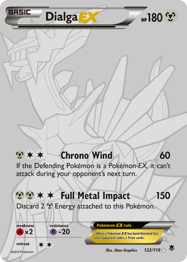 Dialga EX (122/119) [XY: Phantom Forces] | Pegasus Games WI