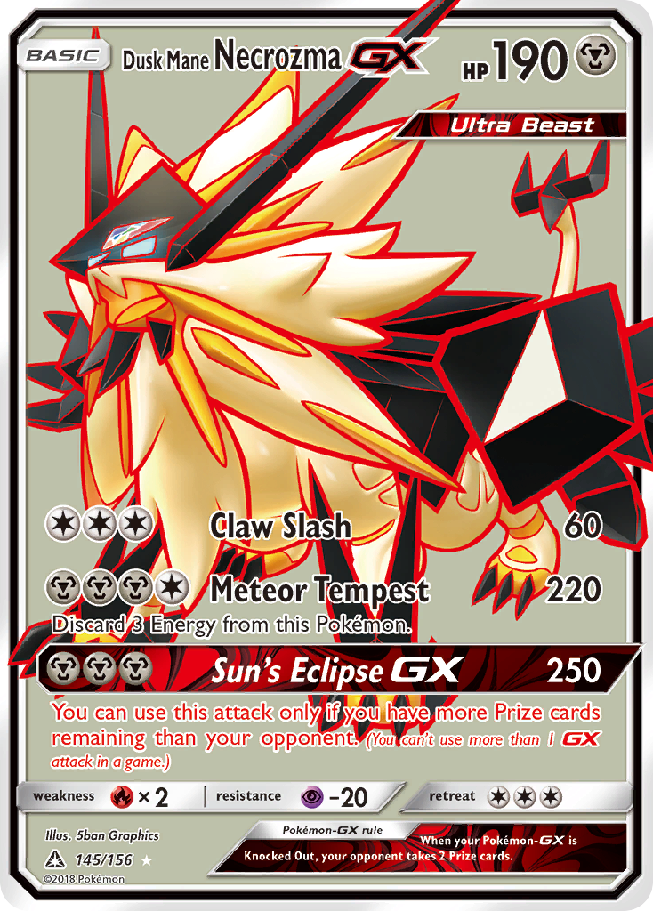 Dusk Mane Necrozma GX (145/156) [Sun & Moon: Ultra Prism] | Pegasus Games WI