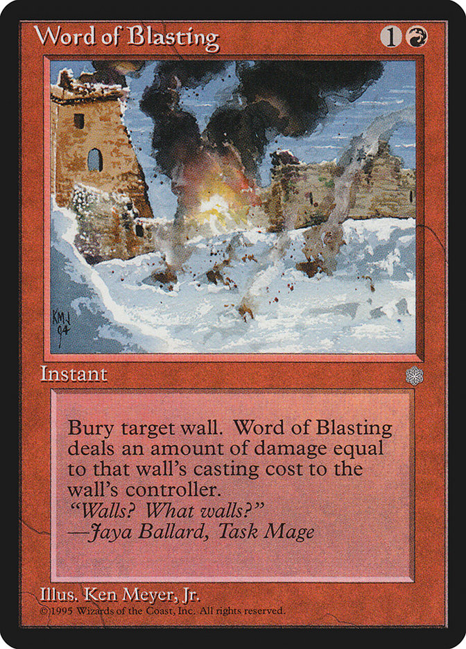 Word of Blasting [Ice Age] | Pegasus Games WI