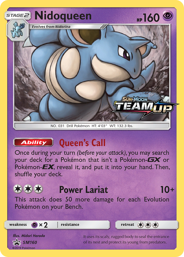 Nidoqueen (SM160) [Sun & Moon: Black Star Promos] | Pegasus Games WI