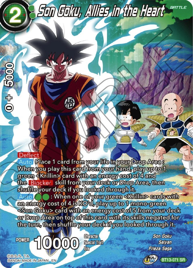 Son Goku, Allies in the Heart (BT13-071) [Theme Selection: History of Son Goku] | Pegasus Games WI