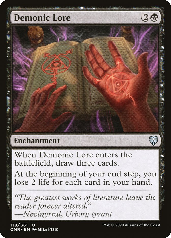Demonic Lore [Commander Legends] | Pegasus Games WI